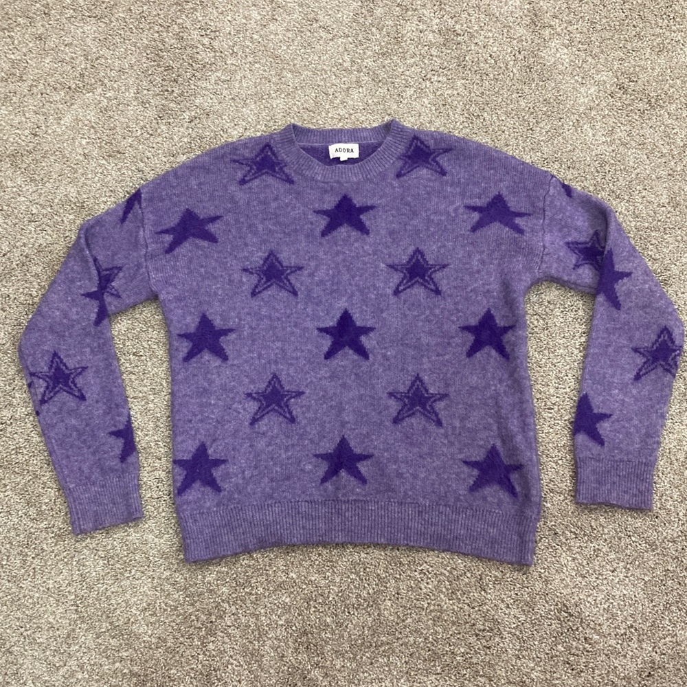 Purple Star Sweater for Women